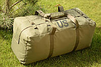 Большой военный тактический баул сумка тактическая US 130 л цвет олива для передислокации IBM-344