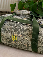 Баул 100 литров 74*40 армейский военный ЗСУ тактический сумка рюкзак походный пиксель IBM-382