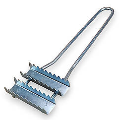 Рибочистка металева подвійна нержавіюча сталь 210 мм