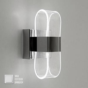 Настінне бра Бра в стилі арт деко LUMINARIA LUMIERA SQUARE 12W CHROME/CLEAR