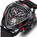 Чоловічий наручний годинник Lige Trio, фото 2