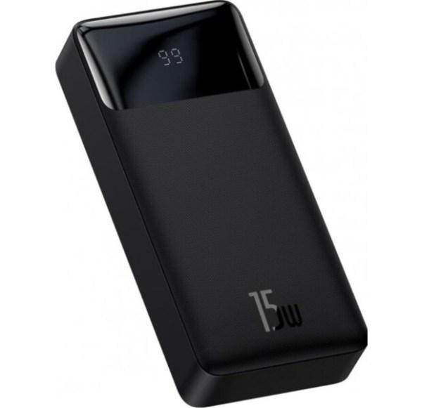 Power Bank Baseus PPDML-K Bipow 15W 30000 mAh (черный)