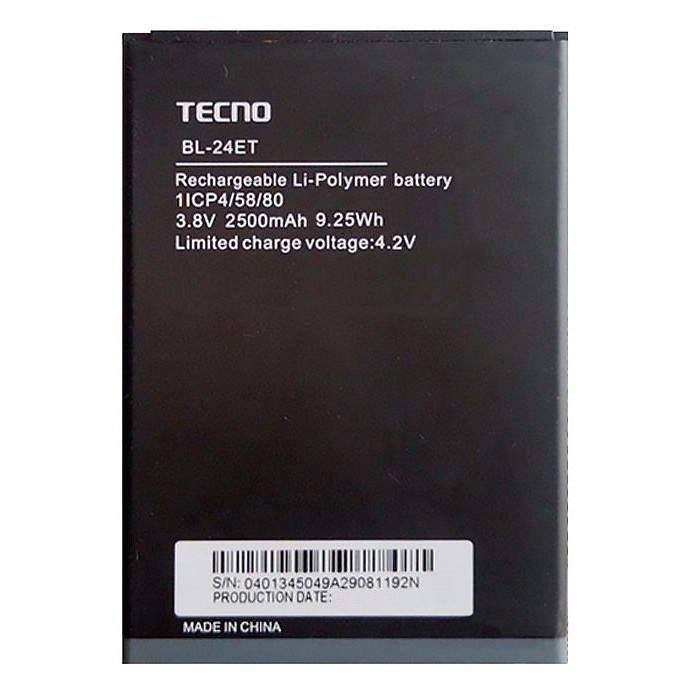 Батарея для Tecno BL-24ET ( POP 1 Pro,POP 2F, B1F) [Original PRC]