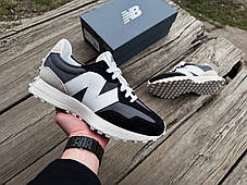 Кросівки New Balance 327 U327FE чорні з сірим Оригінал, фото 4