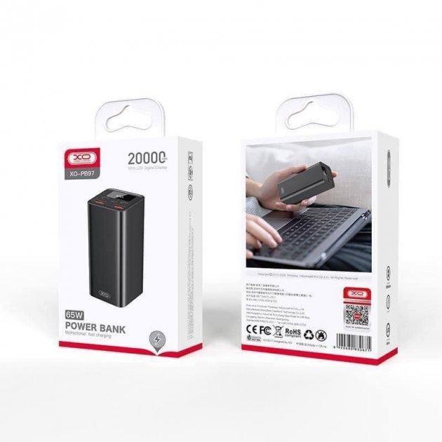 Повербанк Power Bank XO PB97 65W 20000 mAh