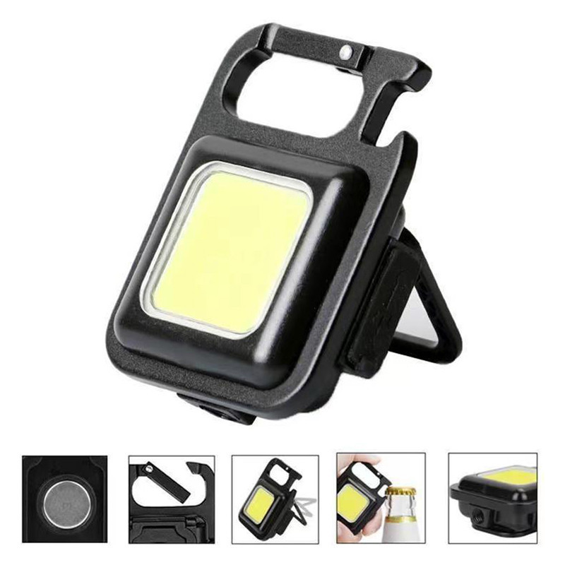 Акумуляторний міні ліхтарик LED W5138 із Type-C / 4 режими, карабін, магніт, брелок, фото 1