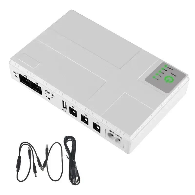 UPS для мережевого обладнання DC1018P 12V/9V/ 5V 10400 mAh білий