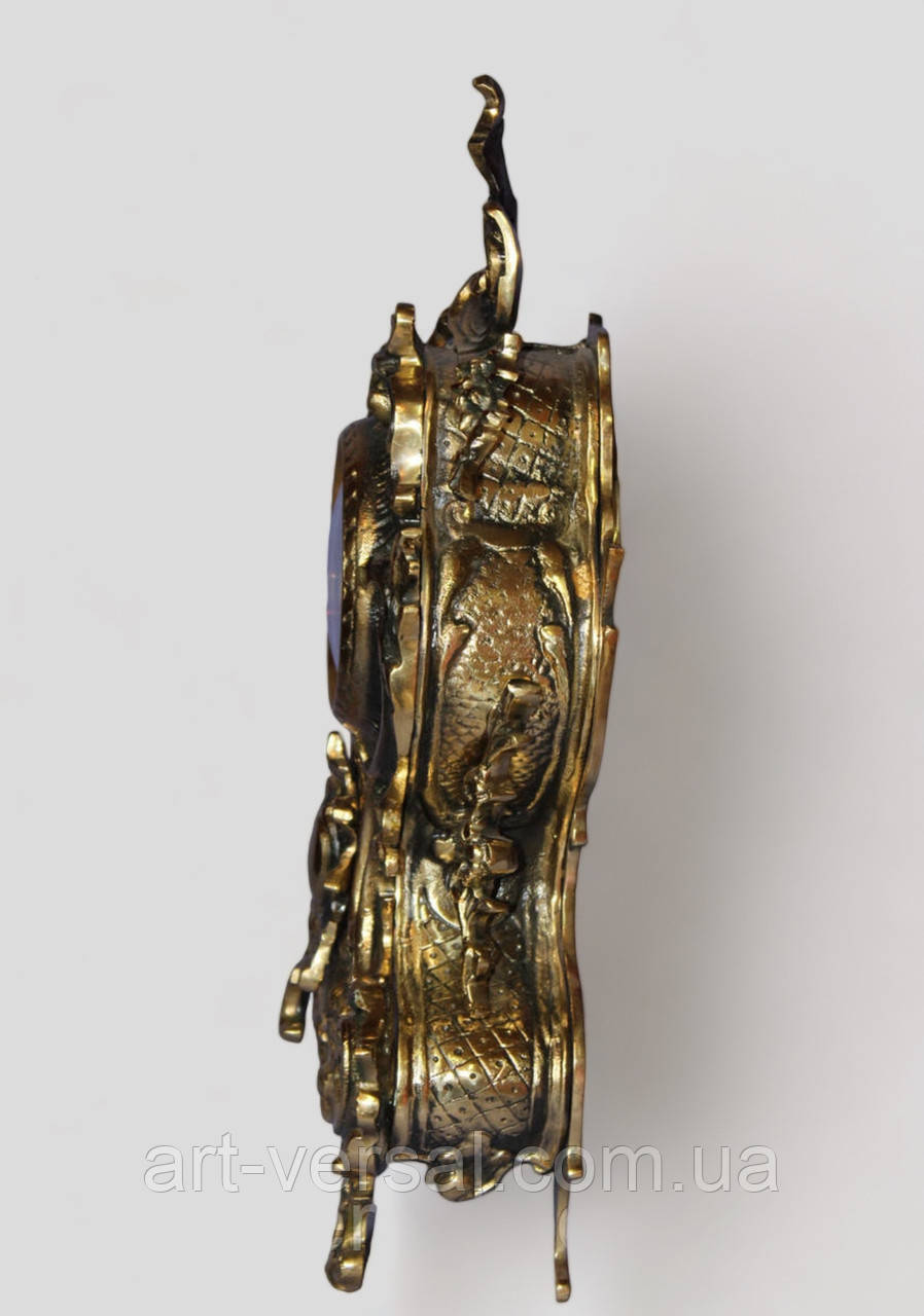 Настольные часы Бульдог из бронзы (42см) - фото 2 - id-p74823588