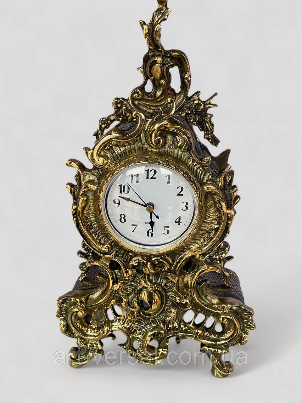 Настольные часы Бульдог из бронзы (42см) - фото 1 - id-p74823588