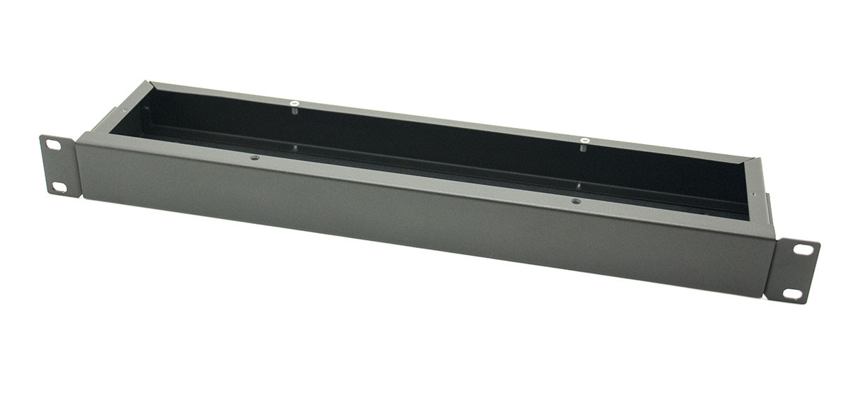 Корпус металлический MiBox Rack 1U, модель MB-1100SP (Ш483(432) Г102 В44) черный - фото 4 - id-p2135710032