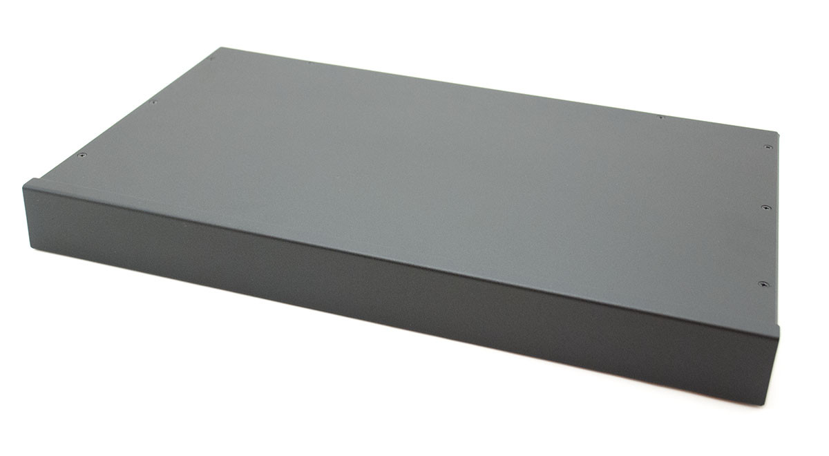 Корпус металлический MiBox Rack 1U, модель MB-1260S (Ш483(432) Г262 В44) черный - фото 3 - id-p2135710040