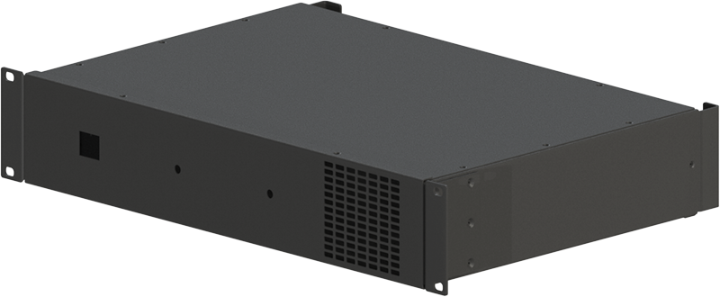 Корпус MiBox для усилителя мощности звука, модель MB-2300v1 (Ш483(432) Г325(300) В88) черный - фото 1 - id-p2135710046