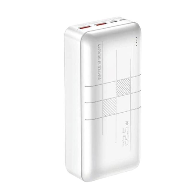 Повербанк Power Bank XO PR189 PD20W+QC22.5W 30000 mAh (Білий)