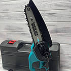 Акумуляторна пила безщоточна  CHAIN SAW 6" 24V аналог Makita АКБ 24V 2 акумулятори, шина 16 см 6 дюймів, фото 2