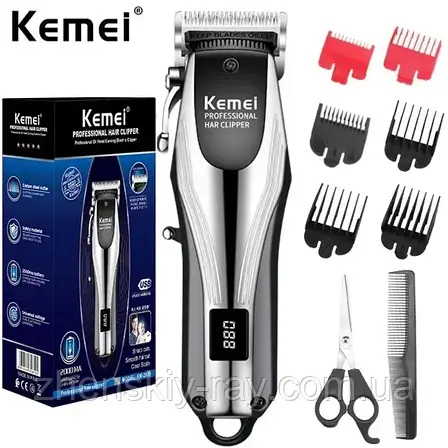 Акумуляторна машинка для стриження волосся Kemei KM-2619, фото 1