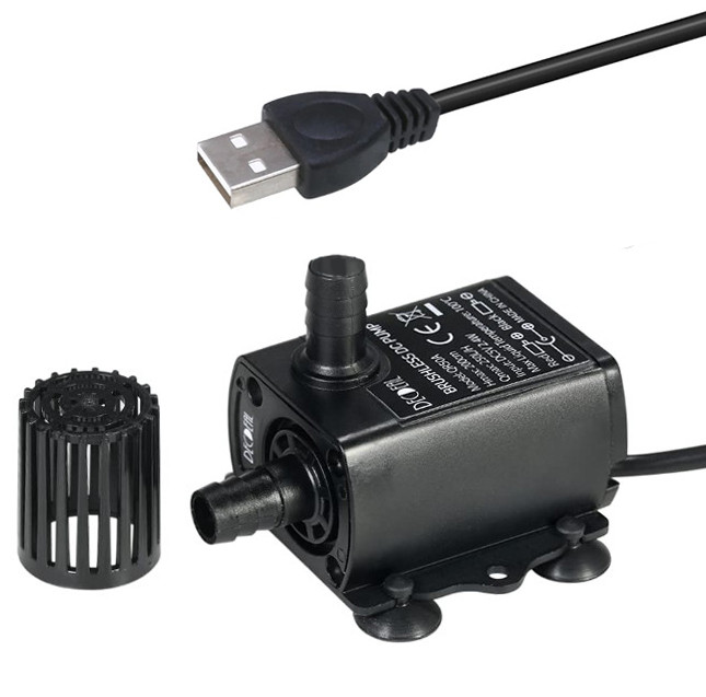 Миниатюрный насос для мини-фонтанов и циркуляции воды в аквариуме  Qiaoran, Pump USB, 5 В