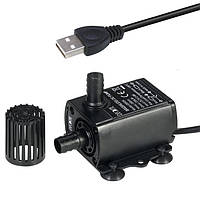 Миниатюрный насос для мини-фонтанов и циркуляции воды в аквариуме Qiaoran, Pump USB, 5 В