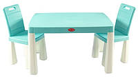 Игровой стол и стулья Doloni бирюзовый (04680/7)