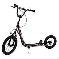 Самокат`Corso' колеса надувні, переднє 16"/заднє 12", ручне переднє гальмо кор. /1/