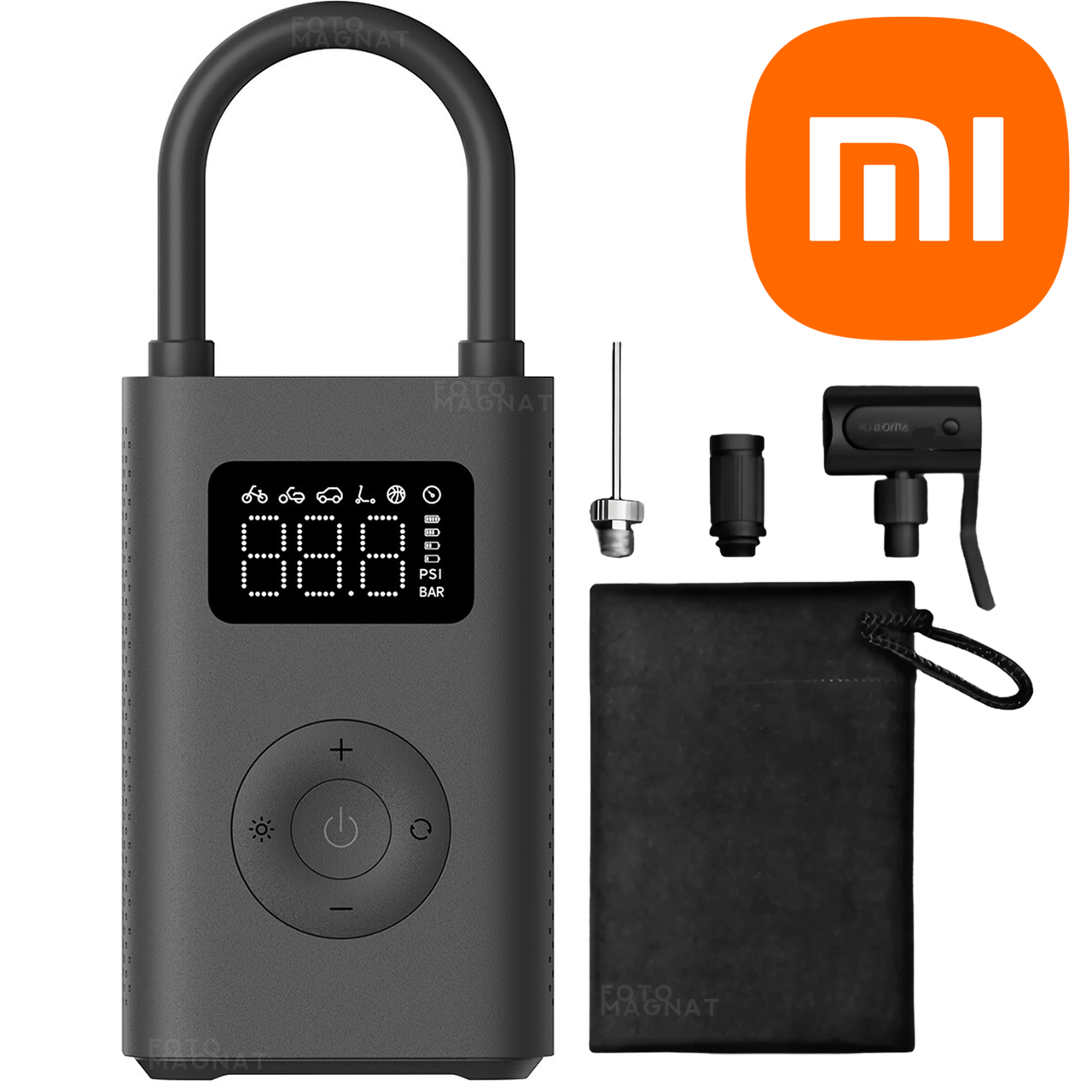 Xiaomi Portable Electric Air Compressor 2 - Електричний насос високого тиску, автомобільний компресор, фото 1
