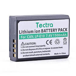 Акумулятор Canon LP-E10 Tectra 1500 mAh / Canon EOS 1200D/ 1300D/ 1500D/ 3000D/ 4000D