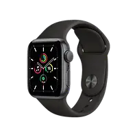 Apple Watch SE GPS 44mm Space Gray Aluminum Case w. Black Sport B.