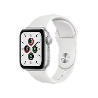 Смарт-часы Apple Watch SE GPS 44mm Silver Aluminum Case w. White Sport B.