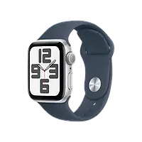Смарт-часы Apple Watch SE 2 GPS 40mm Silver Aluminium Case with Storm Blue Sport Band S/M