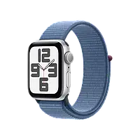 Apple Watch SE 2 GPS 40mm Silver Aluminium Case with Winter Blue Sport Loop