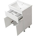 Тумба підлогова ЮВВІС Марко 60 см з умивальником Канте 60 см, фото 2