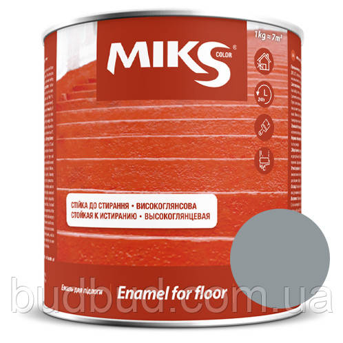 Емаль для підлоги (ПФ-266) Miks color 2,8 кг, Сірий