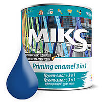 Грунт емаль 3 в 1 Miks color 0,8 кг (RAL5005) Синій