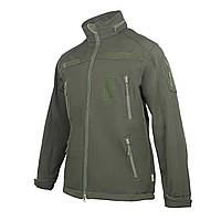 Куртка тактическая Vik-Tailor SoftShell с липучками для шевронов Olive 46