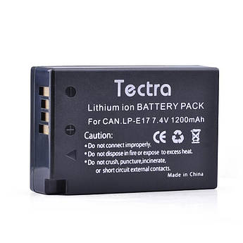 Батарея для Canon LP-E17 Tectra 1200 mAh (EOS RP M3 M5 M6 200D 750D 760D 850D)