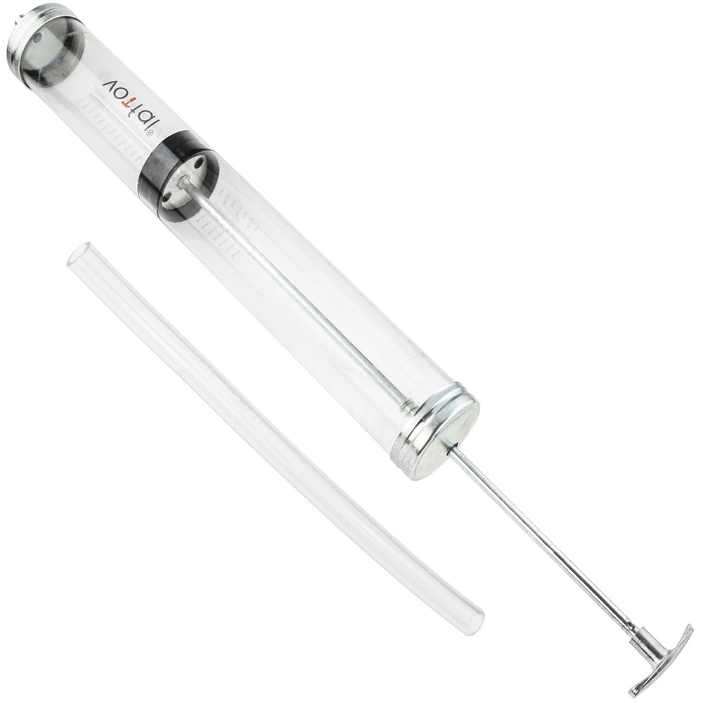 Ручний насос шприц (аспіратор) для відбору та дозування масла 1 л Vorfal V05199, фото 1