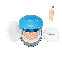 Увлажняющий тональный кушон для лица с коллагеном Enough Collagen Aqua Air Cushion 15 г № 13-светло-бежевый