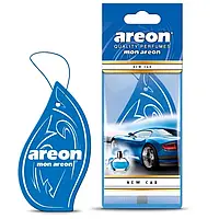 Ароматизатор автомобильный сухой листик Areon Mon New Car
