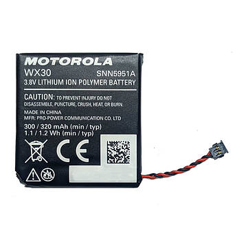Батарея Motorola SNN5951A | Батарея для смарт-часов Moto 360 1 gen WX30