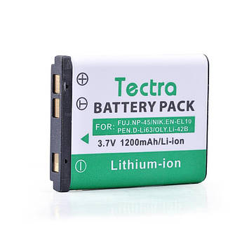 Батарея для Olympus LI-42B (Li-40B, EN-EL10, F-NP45) Tectra 1200 mAh