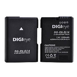 Акумулятор Nikon EN-EL14 DIGIeye 1200 mAh(D3100 D3200 D3300 D5100 D5200 D5300)