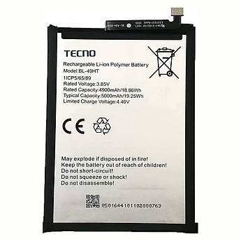 Батарея Tecno BL-49HT Camon 16 SE (5000 mAh) [Original PRC]