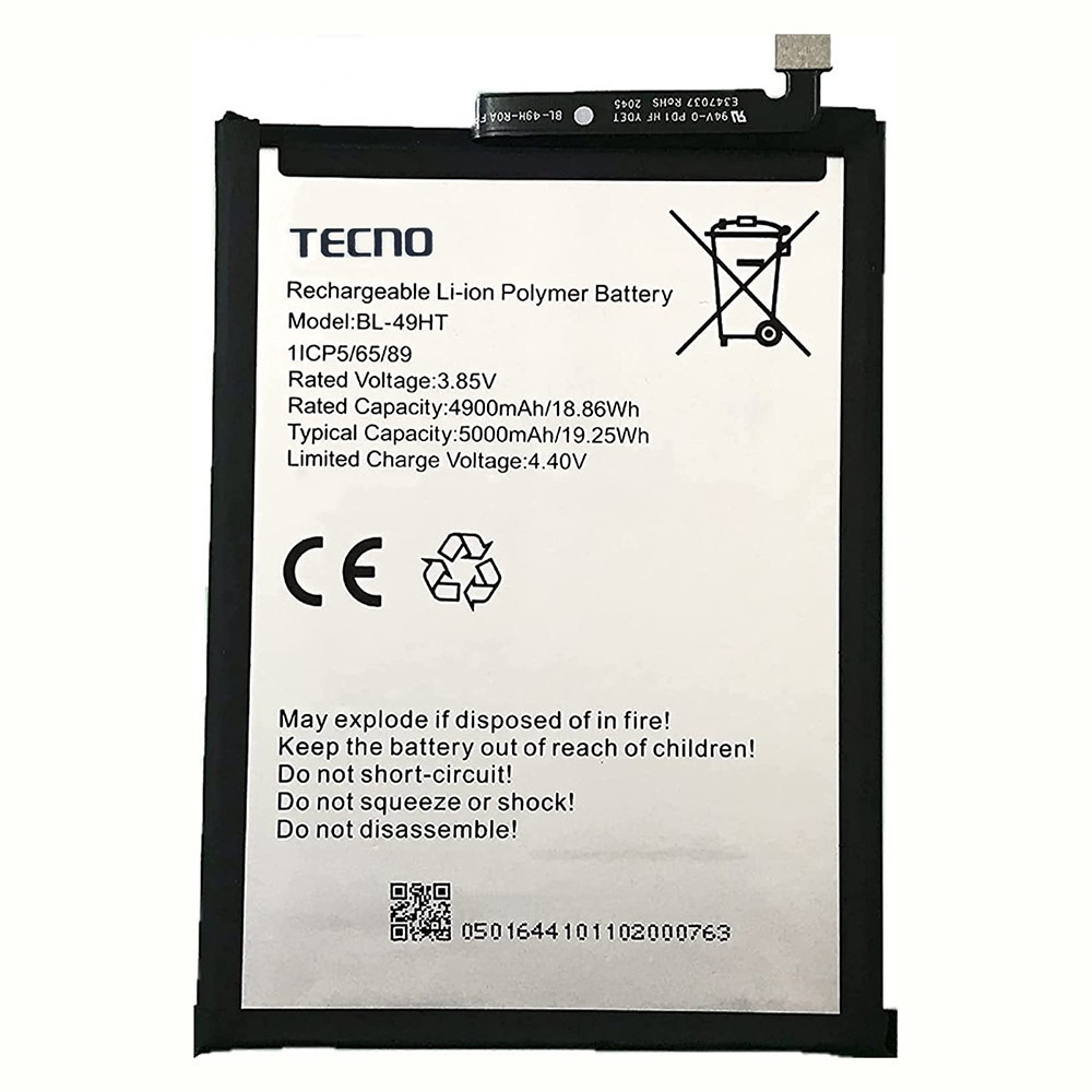Акумулятор Tecno BL-49HT 5000 mAh / Tecno Camon 16 SE, фото 1