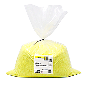 Сірка гранульована ТМ Клебріг 10 кг, добриво для підкислення