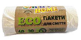 Пакети для сміття 40л*30шт ЕCO ТМ "SMART HOME" (4820244430489)