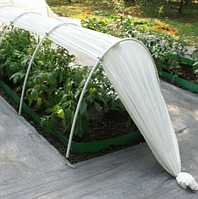 Мини теплица парник разборной 15 м плотность 42 г/м2, садовая теплица для рассады длина 15 метров