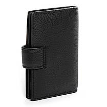 Обкладинка для прав нового зразка шкіряна чорна Bond M50 кардхолдер для автодокументів 8*10,5*2 см, фото 3