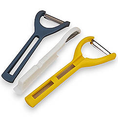 Універсальний ніж для чищення овочів і фруктів Kitchenware 3в1 19 см