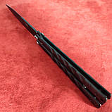 Ніж балісонг на заклепках Benchmade чорна (метелик), фото 3