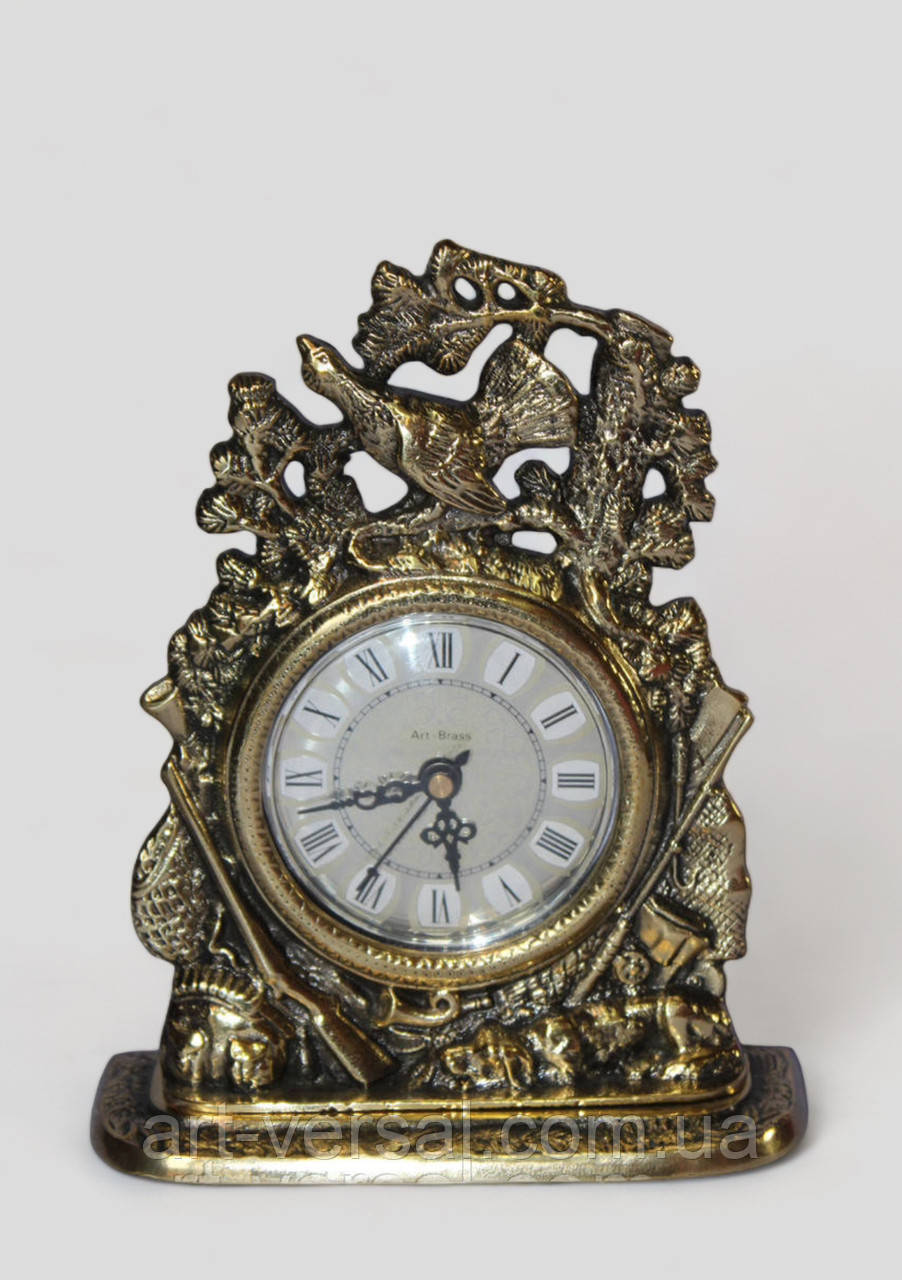 Сувенірний годинник Фазан з бронзи (19см)