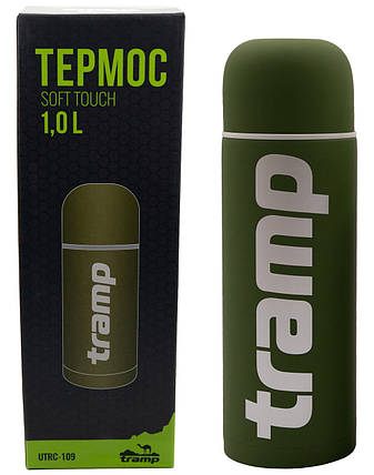 Термос Tramp UTRC-109 Soft Touch, 1 л (Khaki), фото 1